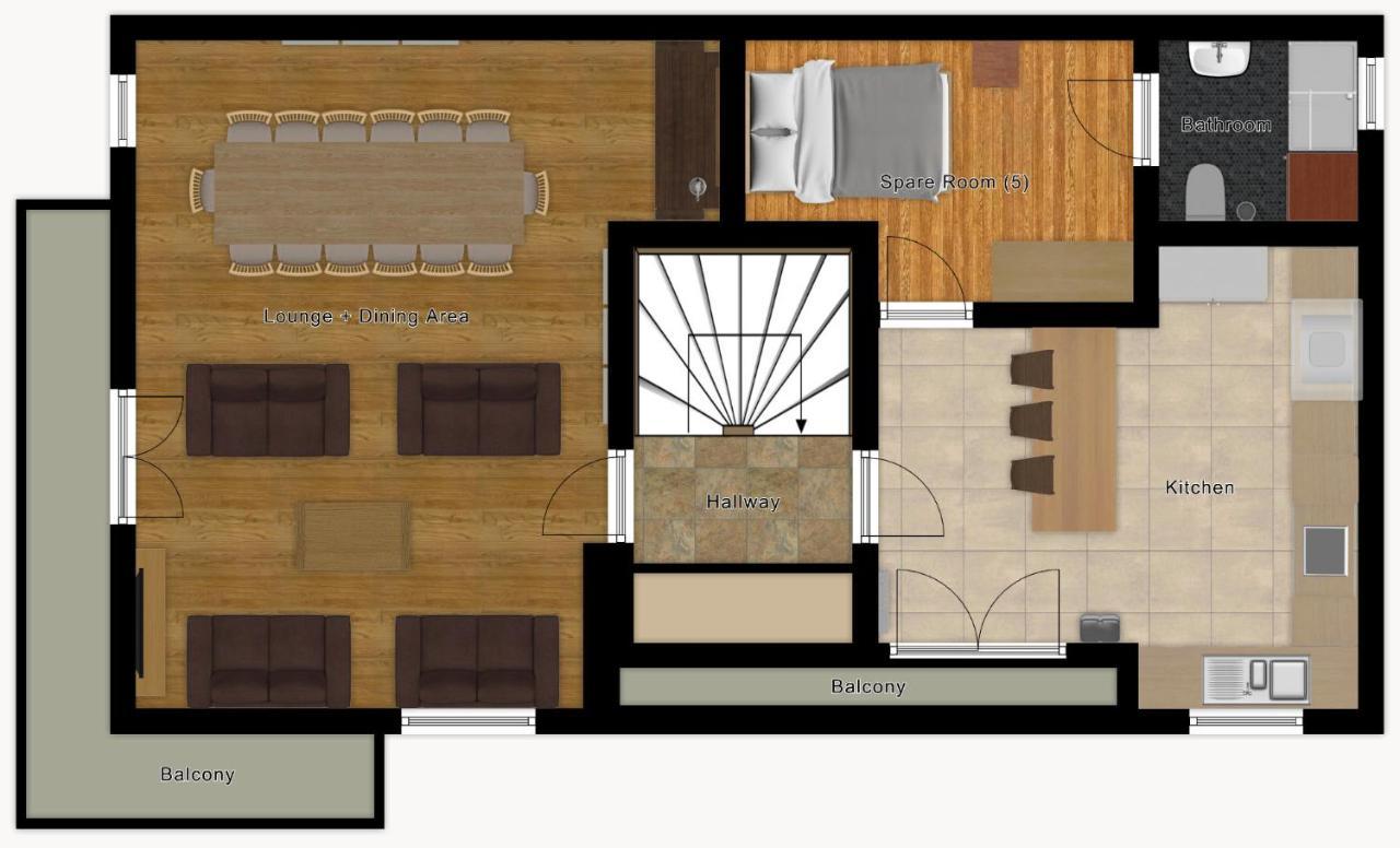 Chalet Aventure B&B Ле-Гет Экстерьер фото