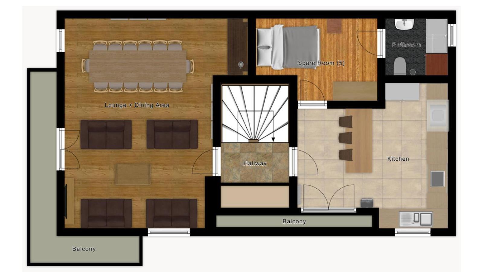 Chalet Aventure B&B Ле-Гет Экстерьер фото